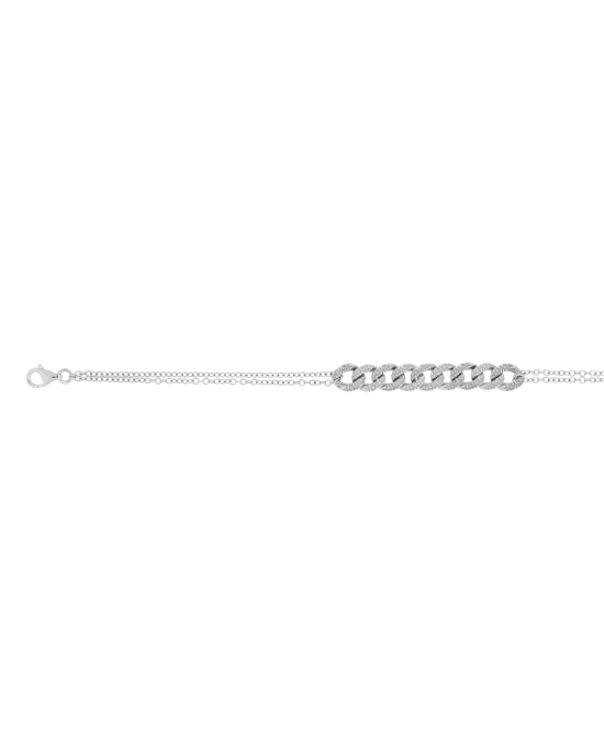 18CT W/G BRACELET MNT 1pt/36s